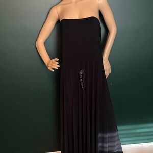 Black Strapless Maxi Dress